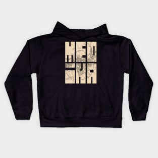 Medina, Saudi Arabia City Map Typography - Vintage Kids Hoodie